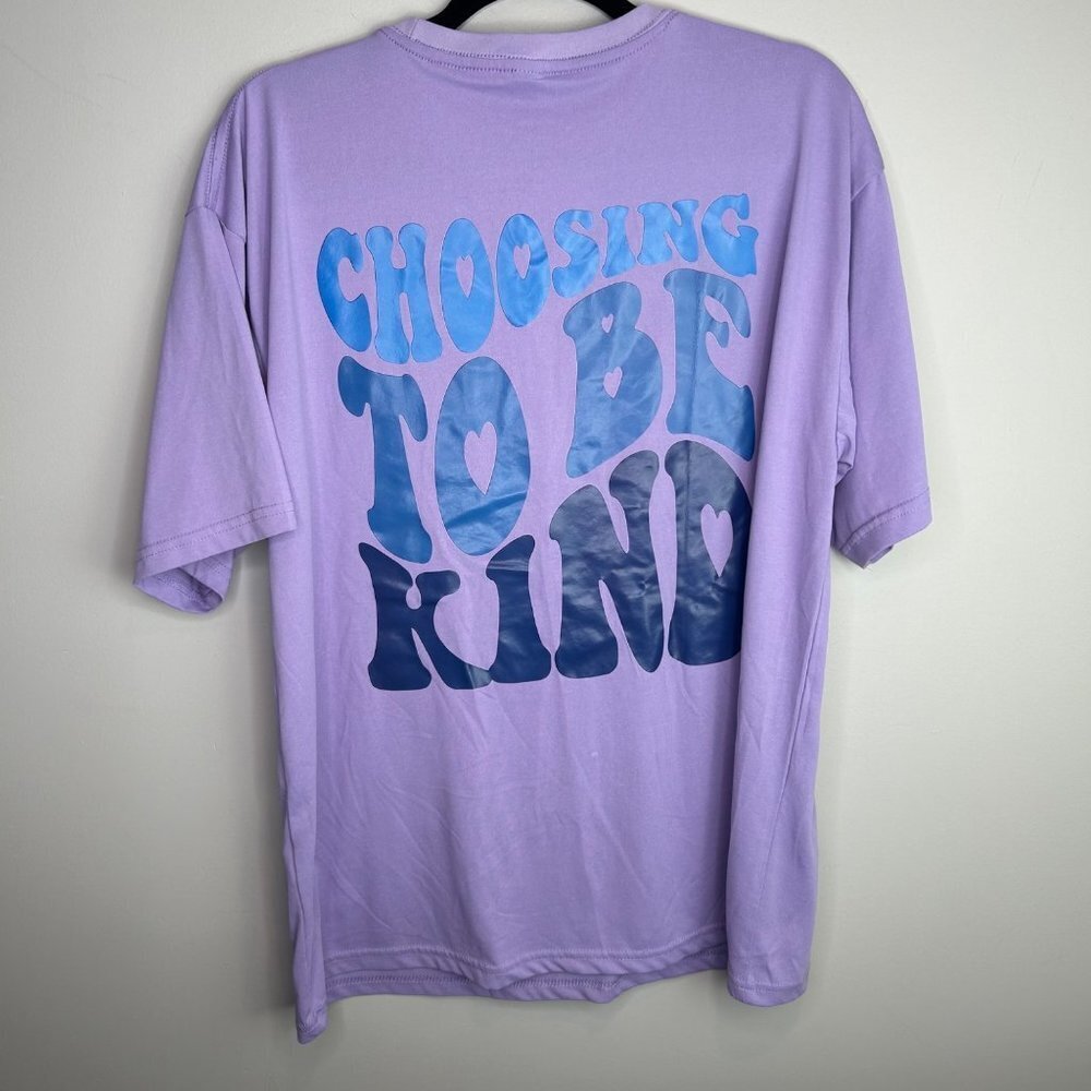 Choose to be‎ kind purple short sleeve top size small